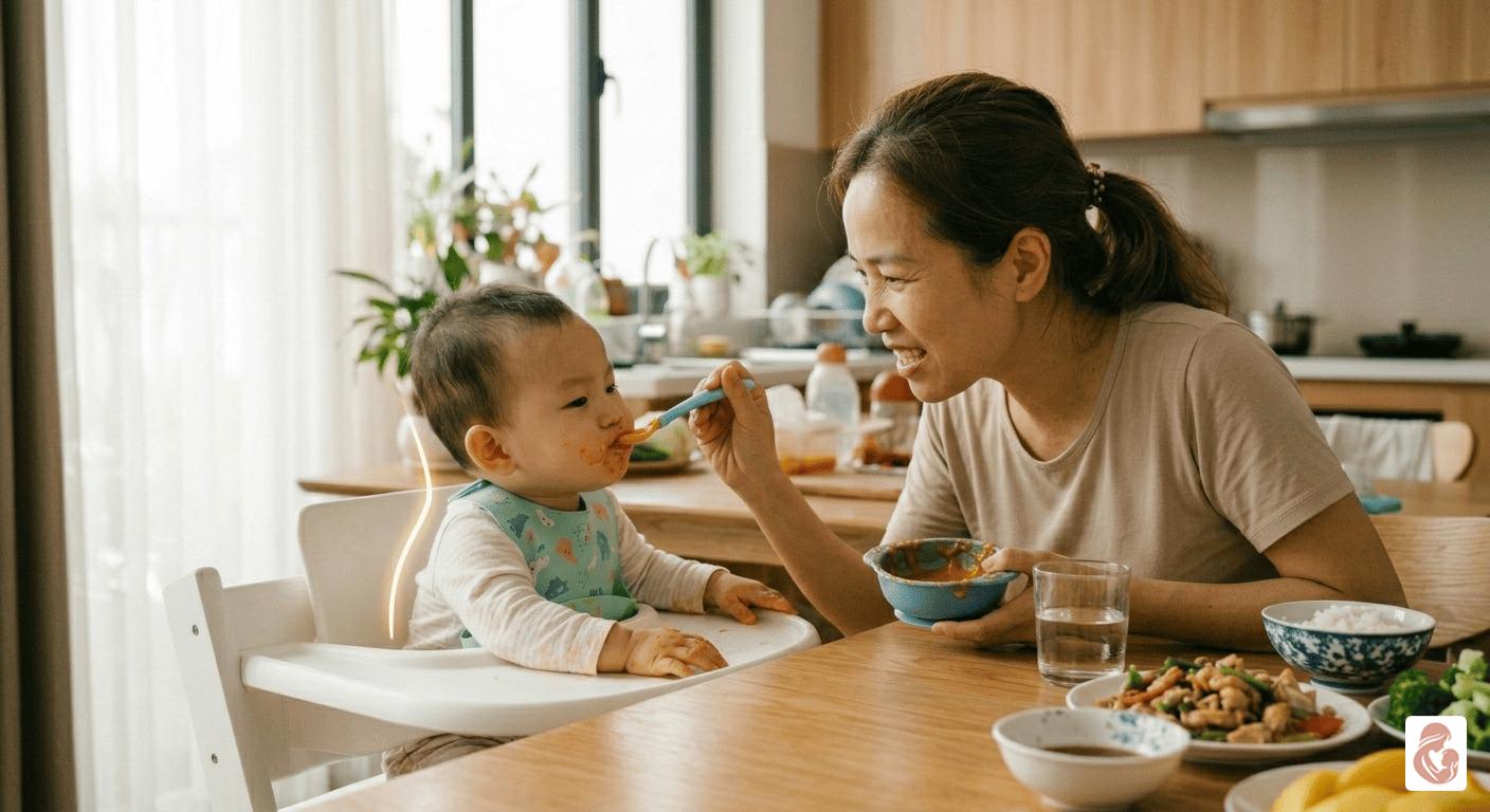 sai lầm khi cho bé ăn dặm