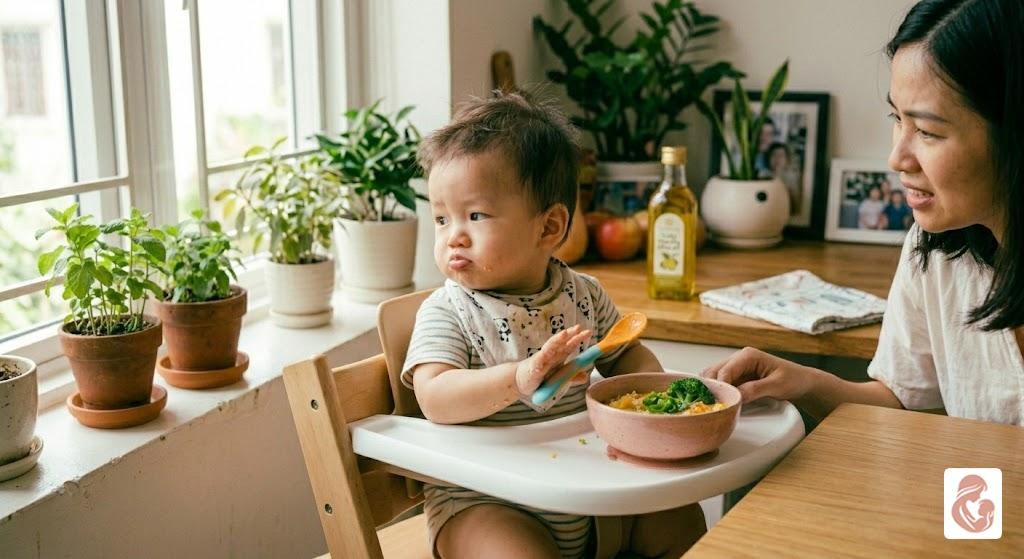 bé không chịu ăn dặm