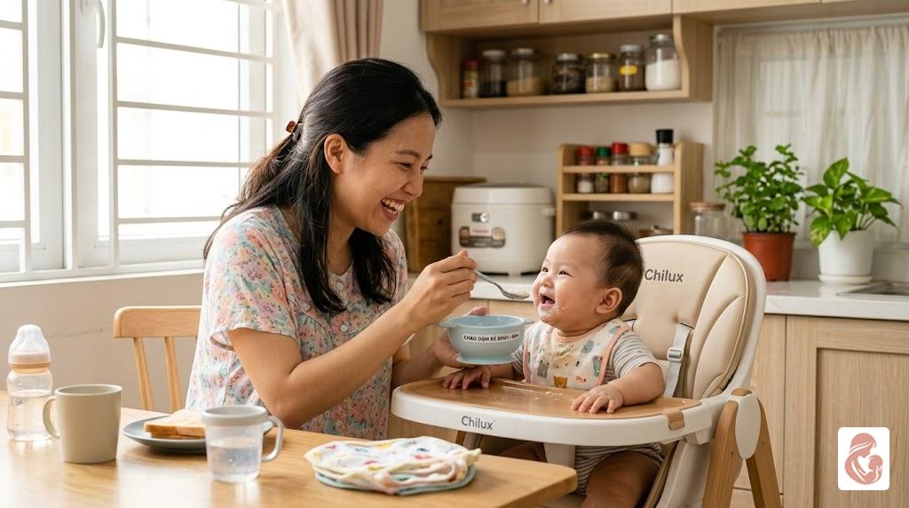 Lịch ăn dặm cho bé 6 tháng khoa học