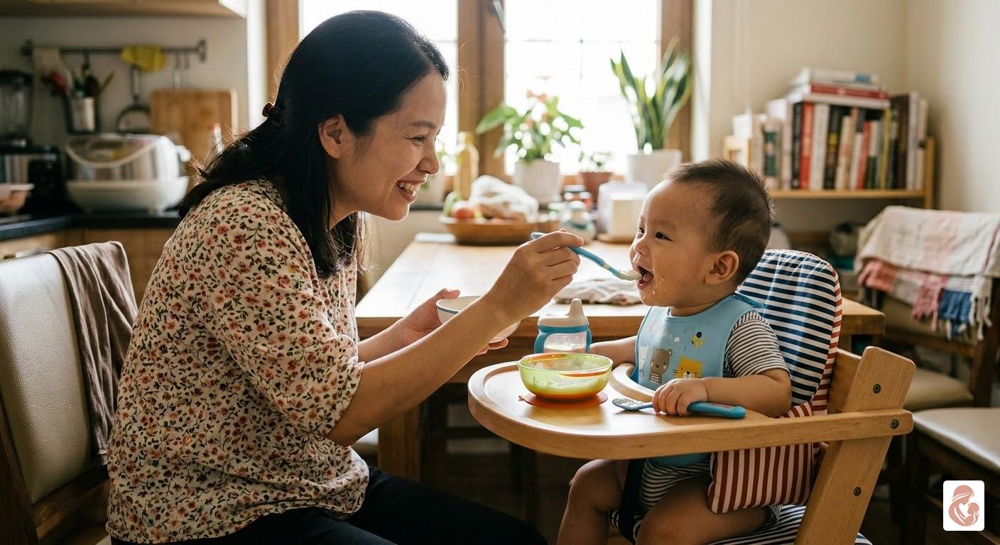 Lịch ăn dặm cho bé 7 tháng chuẩn khoa học