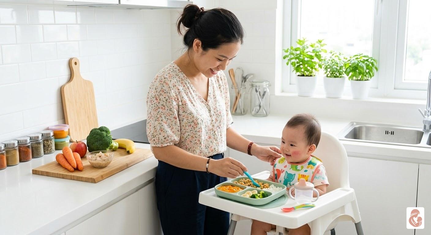 Lịch ăn dặm cho bé 8 tháng khoa học