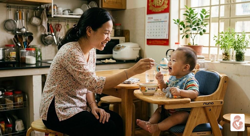 Những sai lầm phổ biến khi cho bé ăn dặm